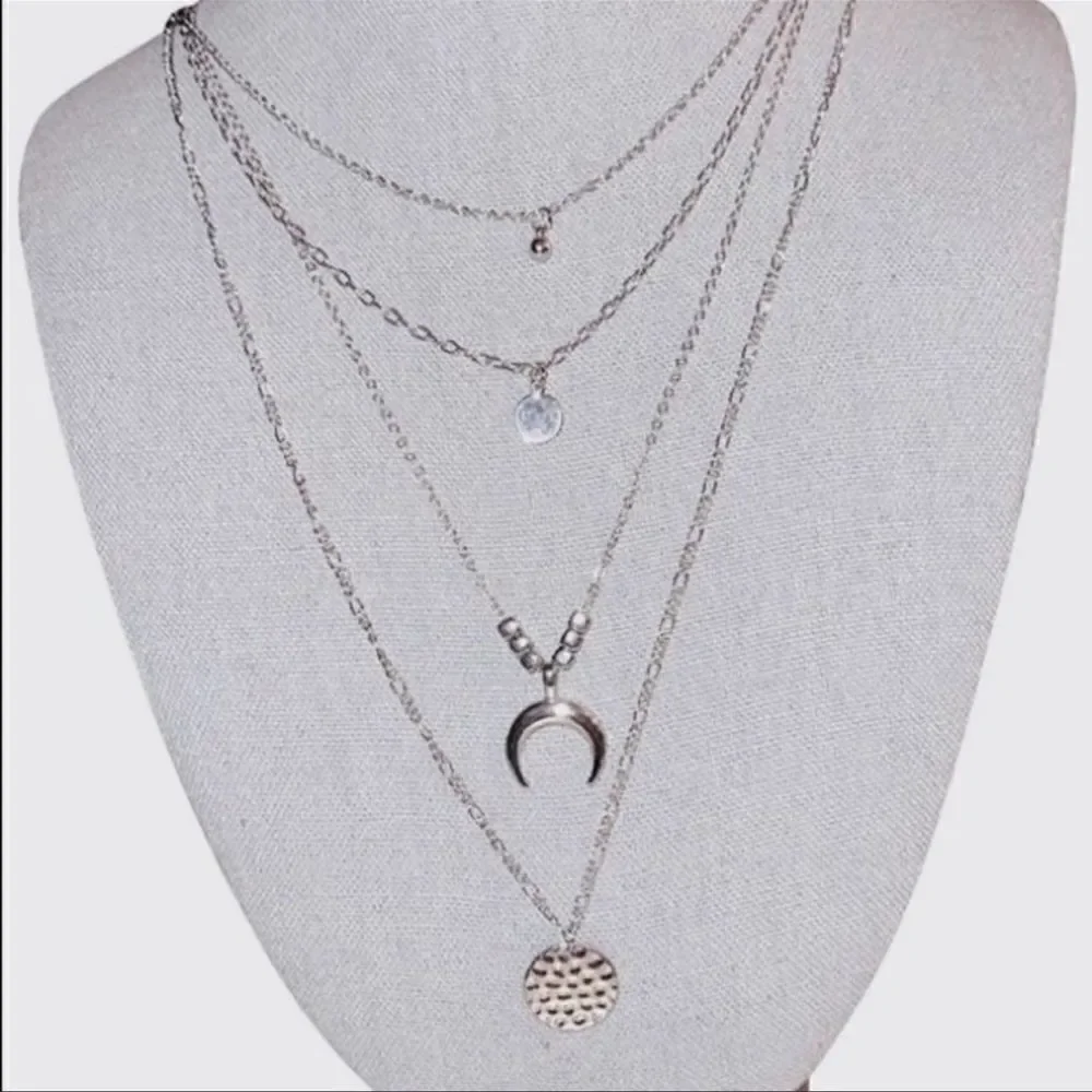 Vertical Collective Celestial Lariat Layered Necklace •NWT•